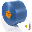 Strip Curtain, 2500 cm L x 30.5 cm W x 3 mm Thickness, Clear PVC Smooth Curtain Strip Door Bulk Roll, Plastic Door Strips for Doorways of Supermarket, Garage, Warehouse, Barn, Pet Animal House