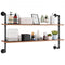 Bathroom storage shelf with various items