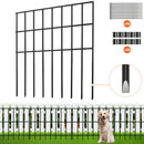 Garden Fence, No Dig Fence 44(H)x33(L)cm Animal Barrier Fence, Underground Decorative Garden Fencing with 3.81 cm Spike Spacing, Metal Dog Fence for the Yard and Outdoor Patio, 28 Pack