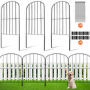 Garden Fence, No Dig Fence 61 x 33 cm Animal Barrier Fence, Underground Decorative Garden Fencing with 5.08 cm Spike Spacing, Metal Dog Fence for the Yard and Outdoor Patio, 10 Pack