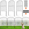 Garden Fence, No Dig Fence 61 x 33 cm Animal Barrier Fence, Underground Decorative Garden Fencing with 5.08 cm Spike Spacing, Metal Dog Fence for the Yard and Outdoor Patio, 10 Pack