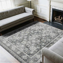 Large Area Rug 2438.4x3048 mm Anti-Skid Indoor Floor Mat Vintage Gray