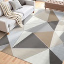 Large Area Rug 1524 x 2133.6 mm Anti-Skid Floor Mat Modern Charcoal Gray