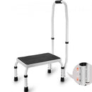 Step Stool 1-Step 150KG Capacity, 3 Adjustable Height with Handle Steel Step Ladder, Portable Toddler Step Stools for Adults, Non-Slip Sturdy Step Ladders for Office, RVs, Pets