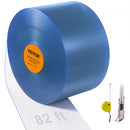 Strip Curtain, 2500 cm L x 20 cm W x 2 mm Thickness, Clear PVC Smooth Curtain Strip Door Bulk Roll, Plastic Door Strips for Doorways of Supermarket, Garage, Warehouse, Barn, Pet Animal House