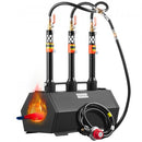 Portable Propane Forge, 3 Burner Farrier Forge, 2600℉ Tool and Knife Making Blacksmithing Gas Forge, Large Capacity Hexagon Cold-Rolled Steel Gas Forging Tools and Equipment for Metal Forging