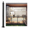 Cable Railing Post Level Deck Stair Post 42 x 1.97 x 1.97" Cable Handrail Post Stainless Steel Brushed Finishing Deck Railing Pre-Drilled Pickets with Mounting Bracket Stair Railing Kit Black?106.7*5*5cm