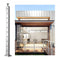 Cable Railing Post Level Deck Stair Post 36 x 0.98 x 1.97" Cable Handrail Post Stainless Steel Wire Drawing Deck Railing Pre-Drilled Pickets with Mounting Bracket Stair Railing Kit Silver, 91.4*2.5*5cm