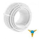PEX-AL-PEX Tube, 25 M, 16 mm Diameter Aluminum-Plastic Composite Pipe Oxygen Barrier Radiant Floor PEX Pipe, 2 mm Thickness Radiant Heat Floor Plumbing Inner Aluminum Layer PEX Tubing Pipe