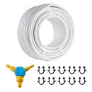 PEX-AL-PEX Tube,50M, 20mm Diameter Aluminum-Plastic Composite Pipe Oxygen Barrier Radiant Floor PEX Pipe, 2 mm Thickness Radiant Heat Floor Plumbing Inner Aluminum Layer PEX Tubing Pipe