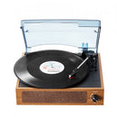 Bluetooth Vinyl Record Player 3-Speed Belt Driven Turntable 3W Speakers