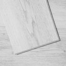 Interlocking Vinyl Floor Tiles 48 x 7.3 inch, 10 Tiles 5.5mm Thick Snap Together, Light Gray Wood Grain DIY Flooring for Kitchen, Dining Room, Bedrooms & Bathrooms, Easy for Home Decor