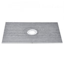 Shower Curb Kit, 1524x965mm Shower Pan Kit with 160mm Central Drain, Lightweight EPS Shower Installation Kits with 2 Waterproof Cloths, Shower Pan Slope Sticks Fit for Bathroom
