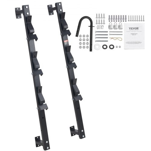 3-Place Weeder Trimmer Rack Holder for Open Landscape Trailer Lockable