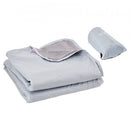 Camping Blanket 2 m x 1.5 m Wearable Warm Stadium Blanket Light Grey.