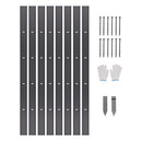 Metal Landscape Edging 8Packs 72in Rust-Resistant Bendable for Yard Garden