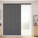 Panel Track Blinds Extendable Track 116 cm to 218 cm W Trimmable Dark Gray
