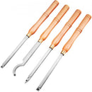 Wood Turning Tools for Lathe, Carbide Lathe Tools 4 PCS, Turning Lathe Chisels