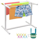 Outdoor Towel Rack Pool Towel Rack 5 Bar T-shape White Freestanding Patio