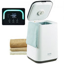 20L Large Towel Warmer Bucket with LED Screen U-shaped Light & Timer White