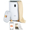 35L Large Towel Warmer Bucket with LED Screen Drying Fuction & Timer White