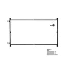 Gate Building Kit, Fits 152.4 to 243.8 cm Wide Openings, Up from 182.9 to 213.4 cm High Fence, Adjustable Gate Building Kit, Anti Sag Full Gate Frame Kit with Latch Lock, for Wooden Fence, Iron
