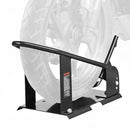 Motorcycle Wheel Chock, 816.5 kg Capacity Wheel Cradle Holder, Heavy-duty Steel Motorcycle Front Wheel Stand with 3 Adjustable Holes, For 381-533.4 mm Off-Road Motorcycles, Standard Motorcycles