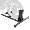 Motorcycle Wheel Chock Upright, 816.5 kg Capacity, Heavy-duty Steel Motorcycle Front Wheel Stand with 6 Adjustable Holes, For 381-558.8 mm Off-Road Motorcycles, Standard Motorcycles