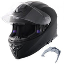 Motorcycle Helmet, Full Face, Smart Street ABS & High Density Helmet with Bluetooth Slot & Interchangeable Lens, DOT Approved Comfortable Motocross Helmet, Fit for Youth & Adults