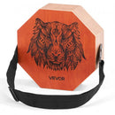 Unique Cajon Box Drum, with Internal  Guitar Strings, Portable Wooden Percussion Box, Birch Wood Drum Musical Instrument with Adjustable Strap, for Beginners & Professionals, 295 x 295 x 100 mm