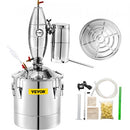 Alcohol Distiller 70L Alcohol Still Whiskey Distillery Kit Home Moonshine Still with Thermometer and Fermentation Tank for Alcohol Distilling