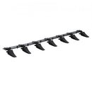 Bucket Tooth Bar, 1500mm, Heavy Duty Tractor Bucket 7 Teeth Bar for Loader Tractor Skidsteer, 2000 kg Load-Bearing Capacity Bolt On Design, for Efficient Soil Excavation and Bucket Protection