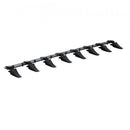 Bucket Tooth Bar, 1650mm, Heavy Duty Tractor Bucket 8 Teeth Bar for Loader Tractor Skidsteer, 2000 kg Load-Bearing Capacity Bolt On Design, for Efficient Soil Excavation and Bucket Protection