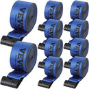 Winch Straps, 10.2 cm x 9.1 m, 2.7T Load Capacity, 8.2T Breaking Strength, Truck Straps with Flat Hook, Flatbed Tie Downs Cargo Control for Trailers, Farms, Rescues, Tree Saver, Blue (10 Pack)