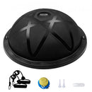 Half Exercise Ball Trainer, 23 inch Balance Ball Trainer, 660 lbs Capacity Stability Ball, Yoga Ball with Resistance Bands and Pump, Strength Fitness Ball for Home Gym, Full Body Workouts, Black