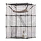 Large 3-tier Cat Cage 28 x 28 x 41" Metal Wire Playpen Catio with Hammock