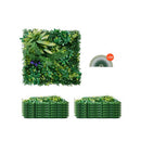 Artificial Grass Wall Panels, 12 PCS 20 x 20 inch, 3D Combination Greenery Boxwood  Panel for Indoor Outdoor Green Decor & Ivy Fence Covering, Privacy Backdrop Wall Hedge Screen for Garden