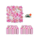 3D Flower Wall Panel 12 PCS 15x15 in Artificial Floral Mat for Wedding