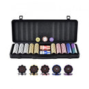 Poker Chip Set, 500-Piece Poker Set, Complete Poker Playing Game Set with Carrying  Case, Heavyweight 14 Gram Casino Clay Chips, Cards, Buttons and Dices, for Texas Hold'em, Blackjack, Gambling