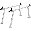 Truck Rack, 363lbs Capacity, 19-34in Adjustable Height, Aluminum Ladder Rack for Truck with 8 Non-Drilling C-clamps, Heavy Duty Truck Bed Rack Two-Bar Set for Kayak, Surfboard, Lumber, Ladder