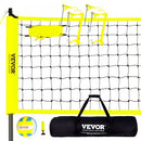 Outdoor Portable Volleyball Net System, Adjustable Height Steel Poles, Professional Volleyball Set with PVC Volleyball, Pump, Carrying Bag, Heavy Duty Volleyball Net for Backyard, Beach, Lawn