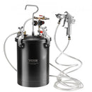 Spray Paint Pressure Pot, 15L/3.75gal Pressure Pot Tank, 60 psi Adjustale Pressure, Steel Pressure Pot Paint Tank with Spray Gun, Hoses, Pressure Gauge, for Home Decor and Industry Painting