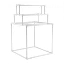 Towel Rack 8-Bar Outdoor PVC Towel Holder for Poolside Spa Bathroom White