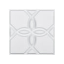 3D Wall Panels, 33-Pack 30 x 30 cm PVC Modern Art Minimalist Floral Tiles, 2.97 m² Coverage Accent Wall Panel, Interior Home Decor for Ceiling, Bedroom, Living Room, Gaming Room, Matte White