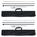 Feather Flag Pole Kit, 2 Packs Swooper Flag Pole 12.7 ft, Sign Flag Poles for Business Advertising Flags Outdoor, with Ground Stakes and A Carrying Bag (Flag Not Included)