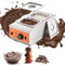 Chocolate Tempering Machine, 2 Tanks Chocolate Melting Pot with TEMP Control 30?-85?, 800W Stainless Steel Electric Commercial Food Warmer For Chocolate/Milk/Cream Melting and Heating