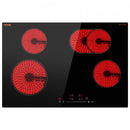 Built-in Electric Cooktop Radiant Ceramic Cooktop 4 Burners 30.3x20.5 inch