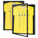 2PCs Jersey Display Frame Case, 590 x 790 x 40 mm, Large Lockable Sport Jersey Shadow Box with 98% UV Protection PC Glass and Hangers, for Baseball Basketball Football Hockey Shirt and Uniform