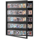35 Graded Sports Card Display Case, 617 x 775 x 55 mm, Baseball Card Display Frame with 98% UV Protection Clear View PC Glass, Lockable Wall Cabinet for Football Basketball Hockey Trading Card