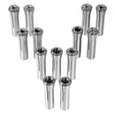 13 pcs Precision R8 Collet Set, 1/8'' - 7/8'', 45